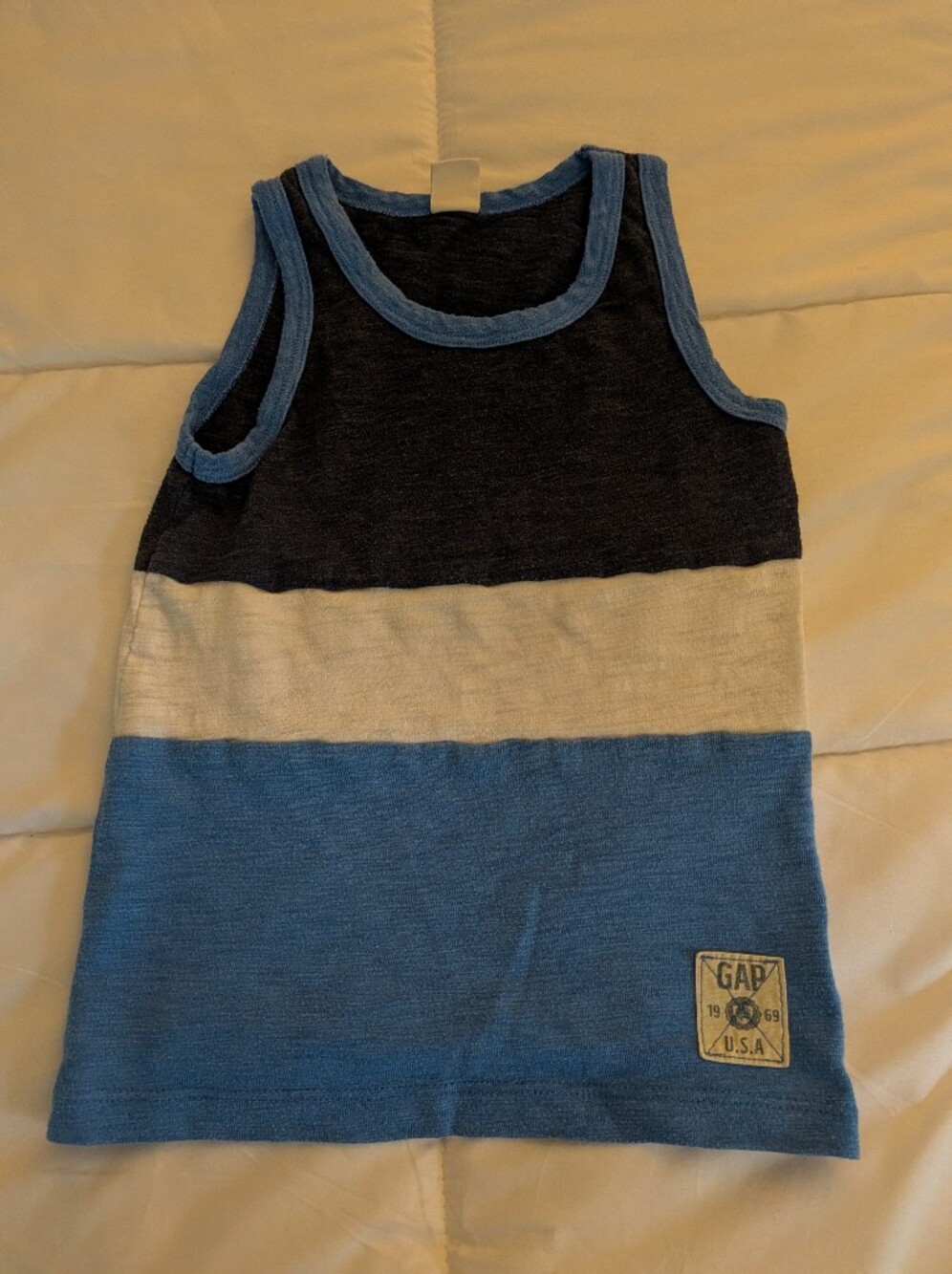 GAP Kids Colorblock Tank Top - Blue, Navy & White